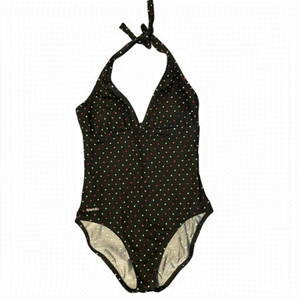 Speedo Polka Dot Padded One Piece Swimsuit size 10